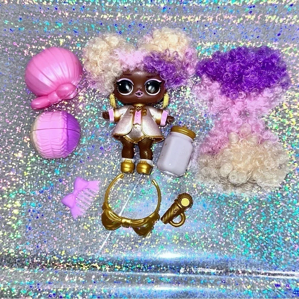 L.O.L. SURPRISE! Hairvibes Series Supa Star Doll/Wigs/Bow/Bottle/Outfit/Comb